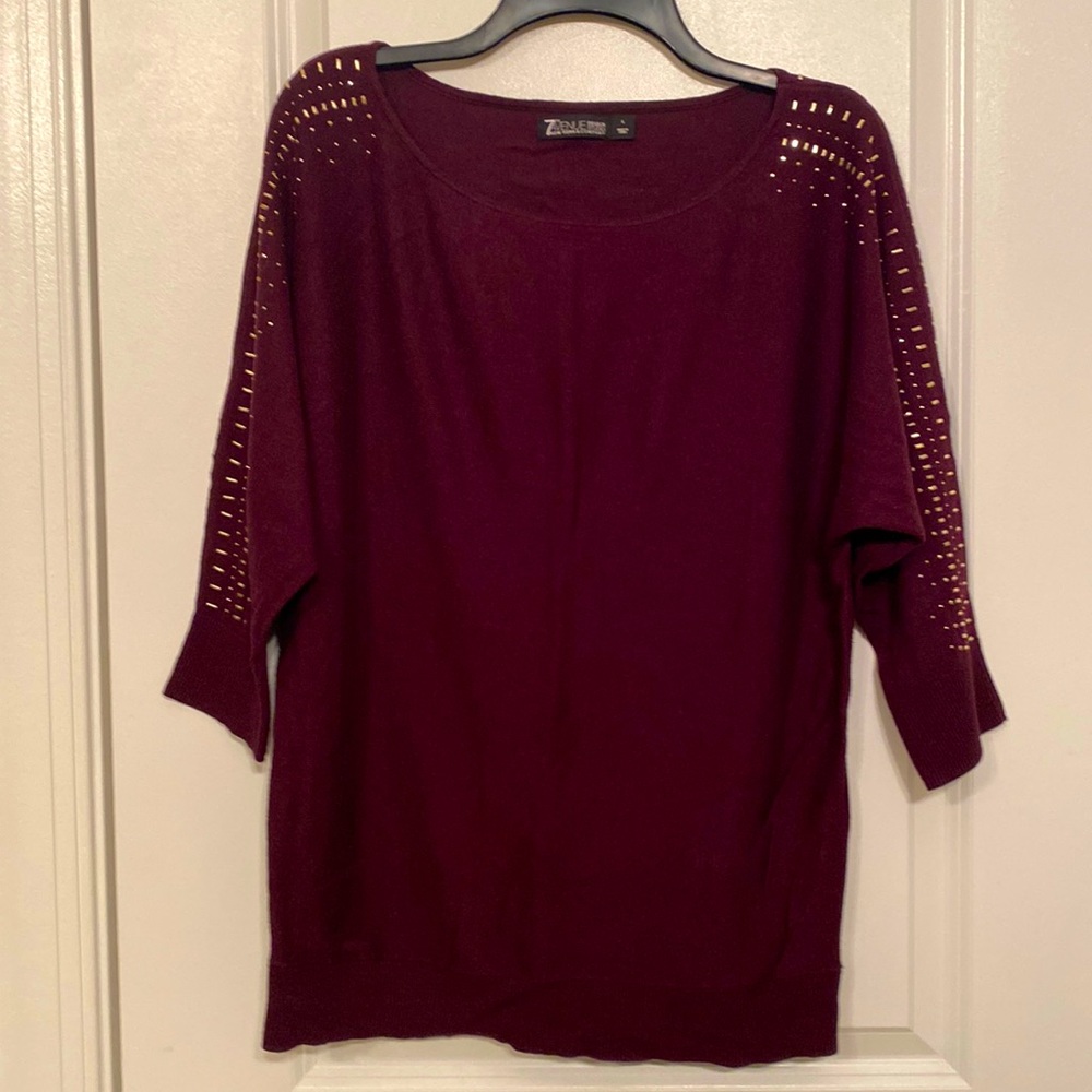 Beautiful light weight Burgundy sweater